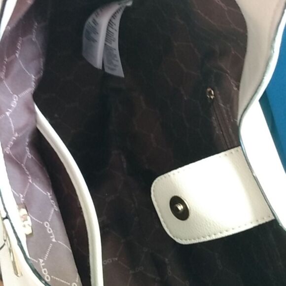 ALDO Pebble-Grain Shoulder Bag – Cream‎ – Gold-Chain Strap - Picture 8 of 16